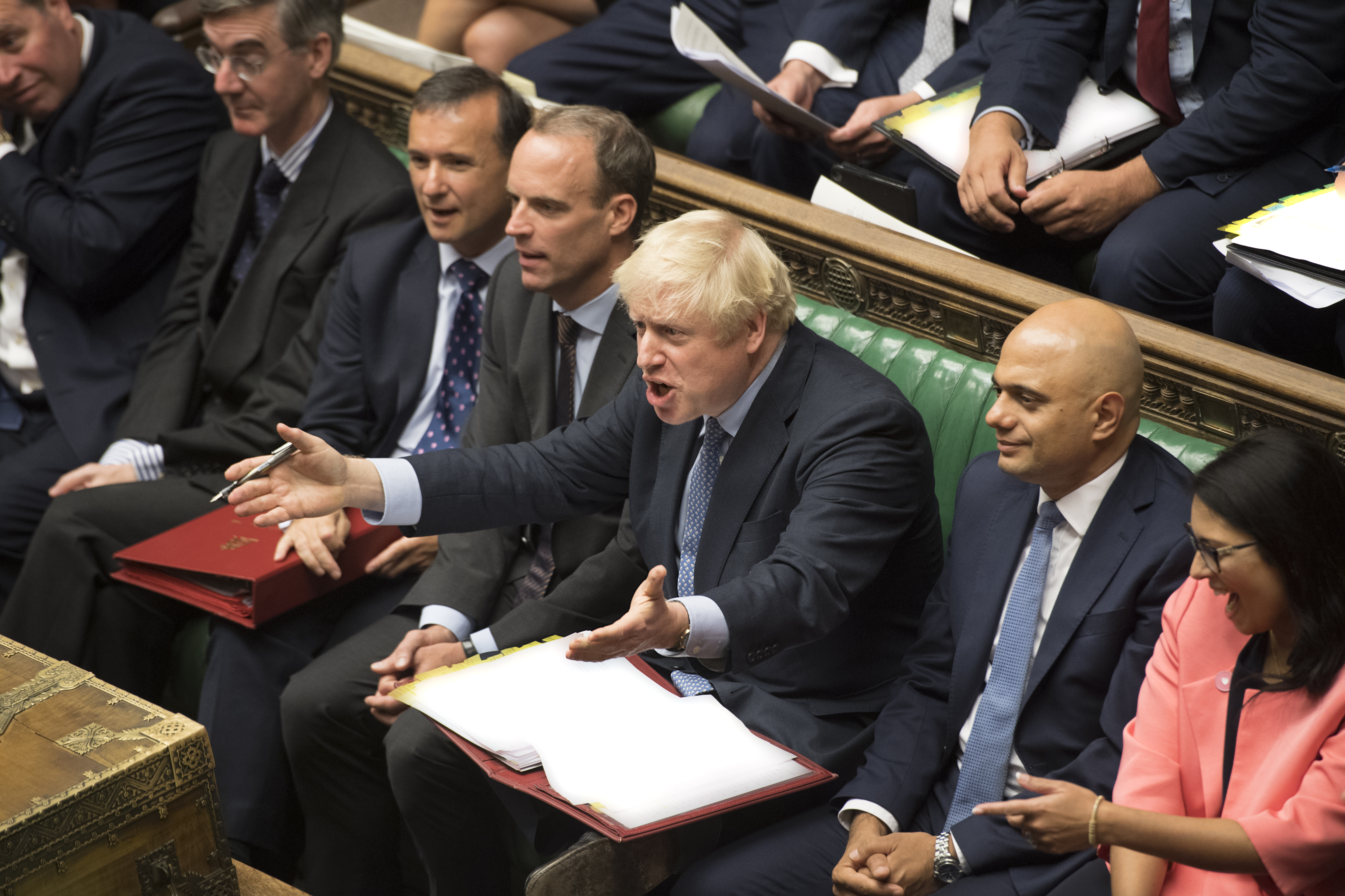 Boris Johnson takes question in Parliament