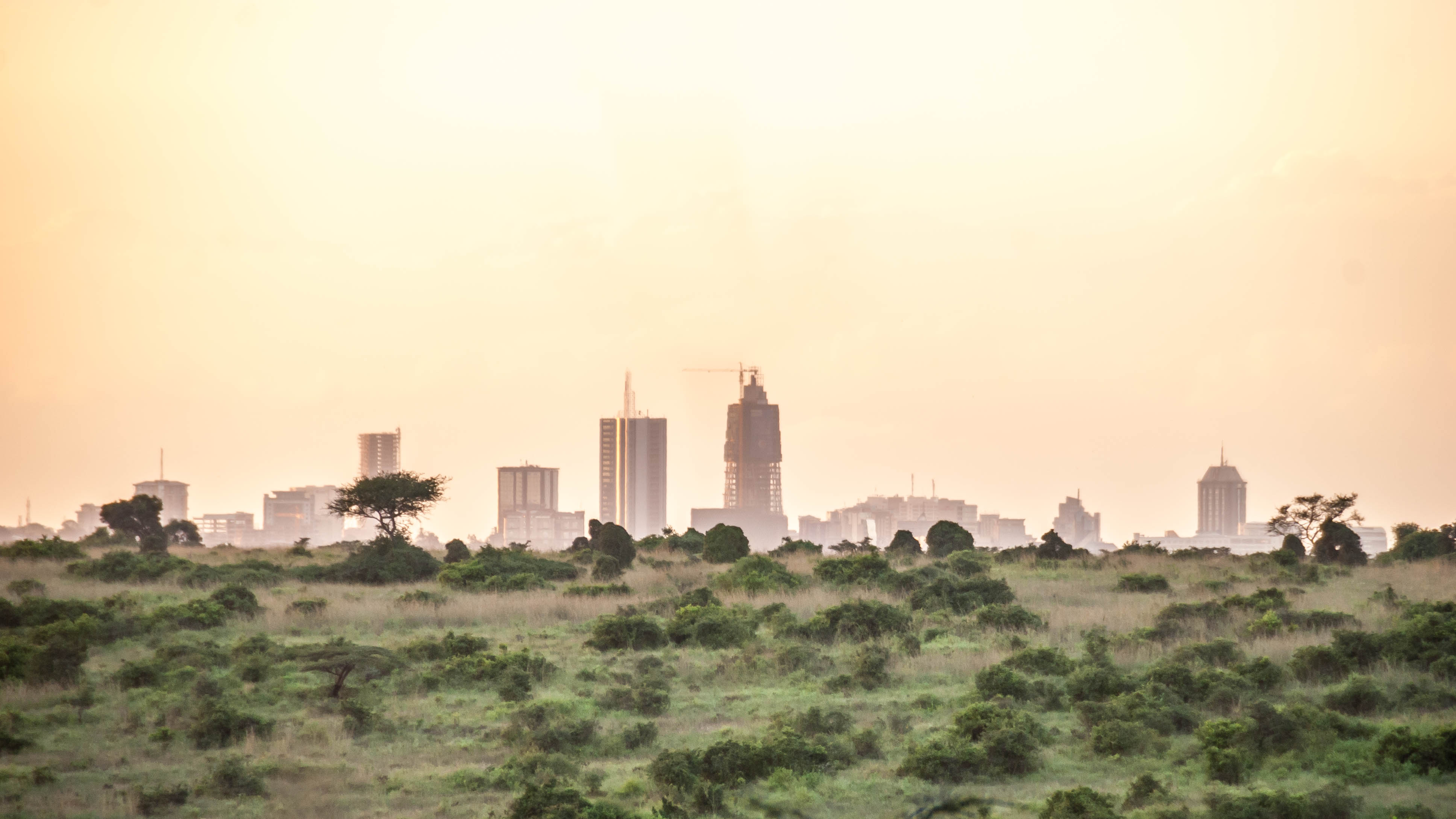 Skyline of Nairobi, Kenya