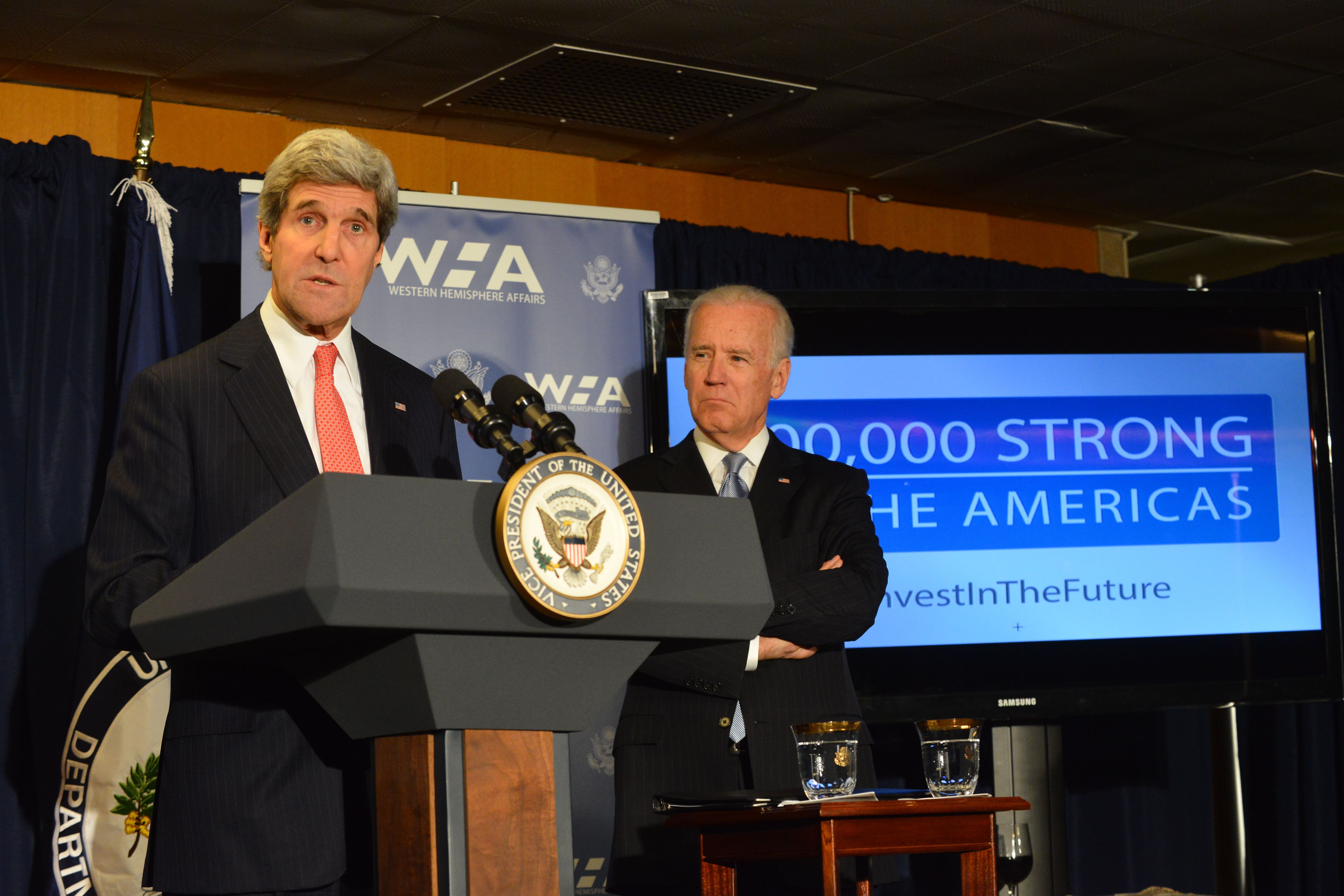 Photo of Joe Biden and John Kerry together