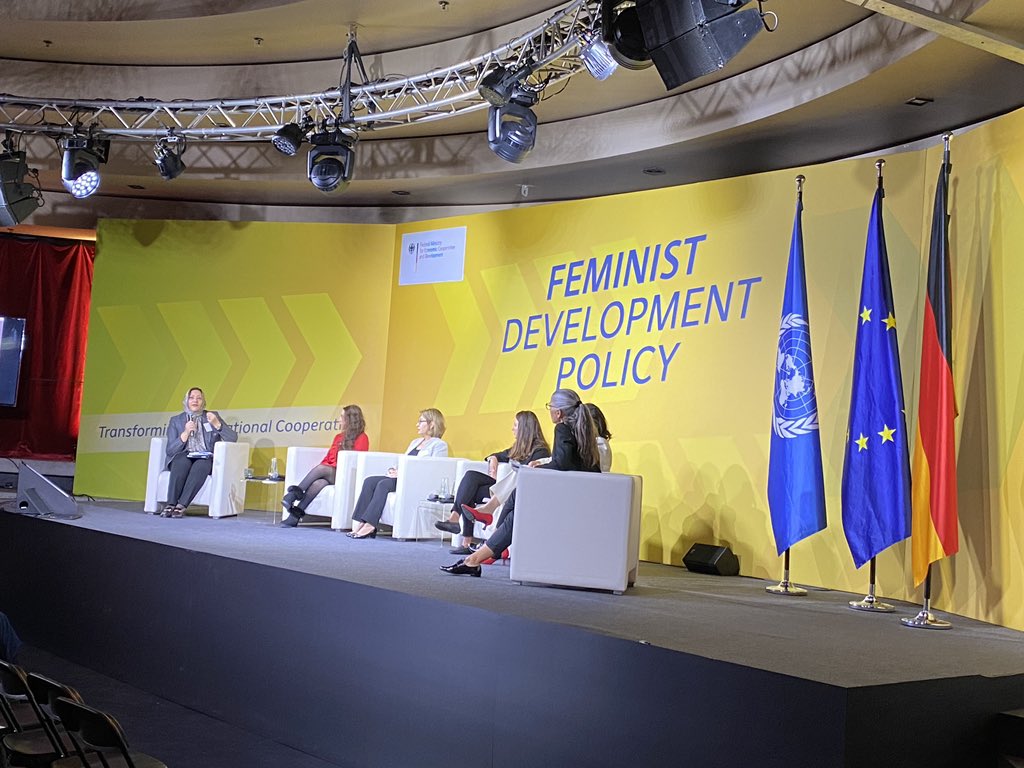 panel at feminist development policy conference