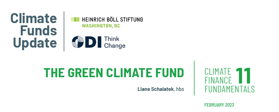 Climate Finance Fundamentals 11: The Green Climate Fund | Heinrich Böll ...