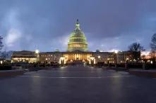 US Capitol Building at dusk