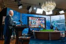US President Joe Biden at the Leaders Summit on Climate