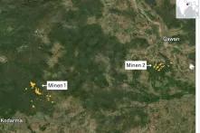 Map of mica mines in Jharkhand, India