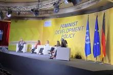 panel at feminist development policy conference