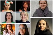 Headshots of every feminist foreign and development policy fellow