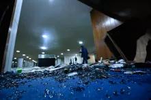 damage in Brazil's national congress after it was stormed by Bolsonaro supporters on January 8, 2023