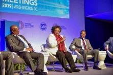 Mia Mottley speaks at World Bank in 2019