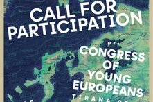 map with text "call for participation" across the top