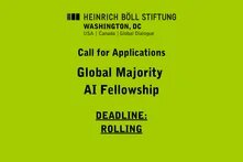black text and the heinrich böll foundation logo on a green background