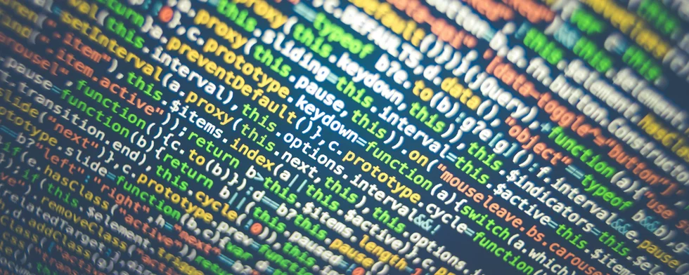 lines of computer code on a screen