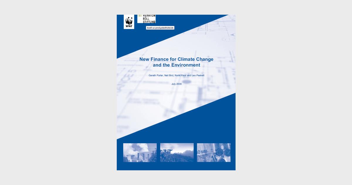 New Finance for Climate Change and the Environment | Heinrich Böll ...