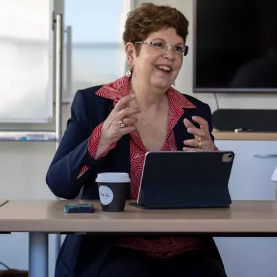 Robin Quinville is talking