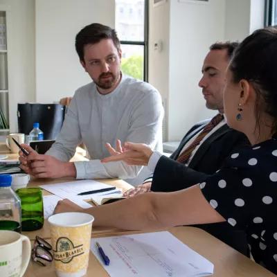 The participants of the Study Tour are working on their Strategic Foresight Scenarios.