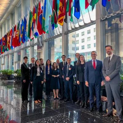 A group photo of the Study Tour participants at the State Department