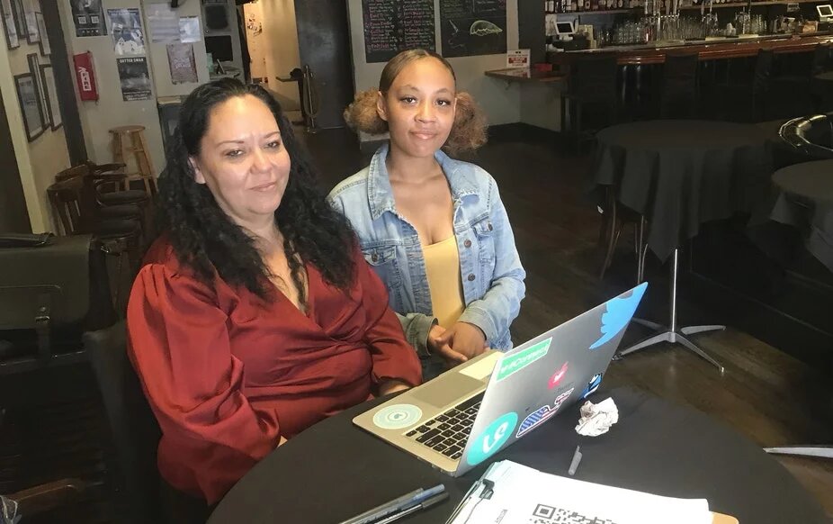 Elizabeth Bobadillo and her daughter Charlotte