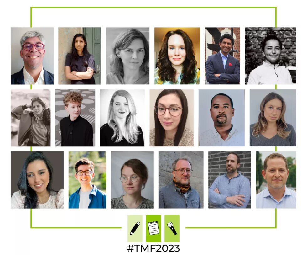 collage of 2023 transatlantic media fellows