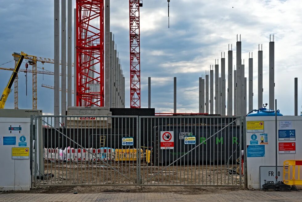 a data center under construction