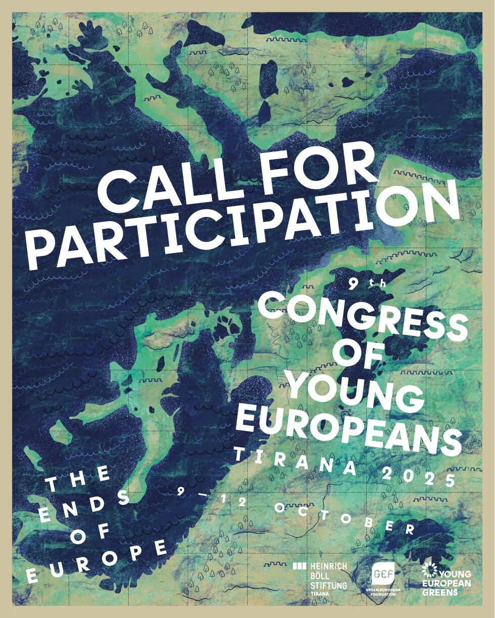 map with text "call for participation" across the top