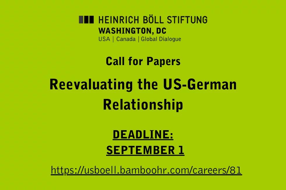 call for papers for reevaluting the US-German relationship