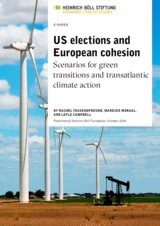 »Cover: US elections and European cohesion Scenarios for green transitions and transatlantic climate action«